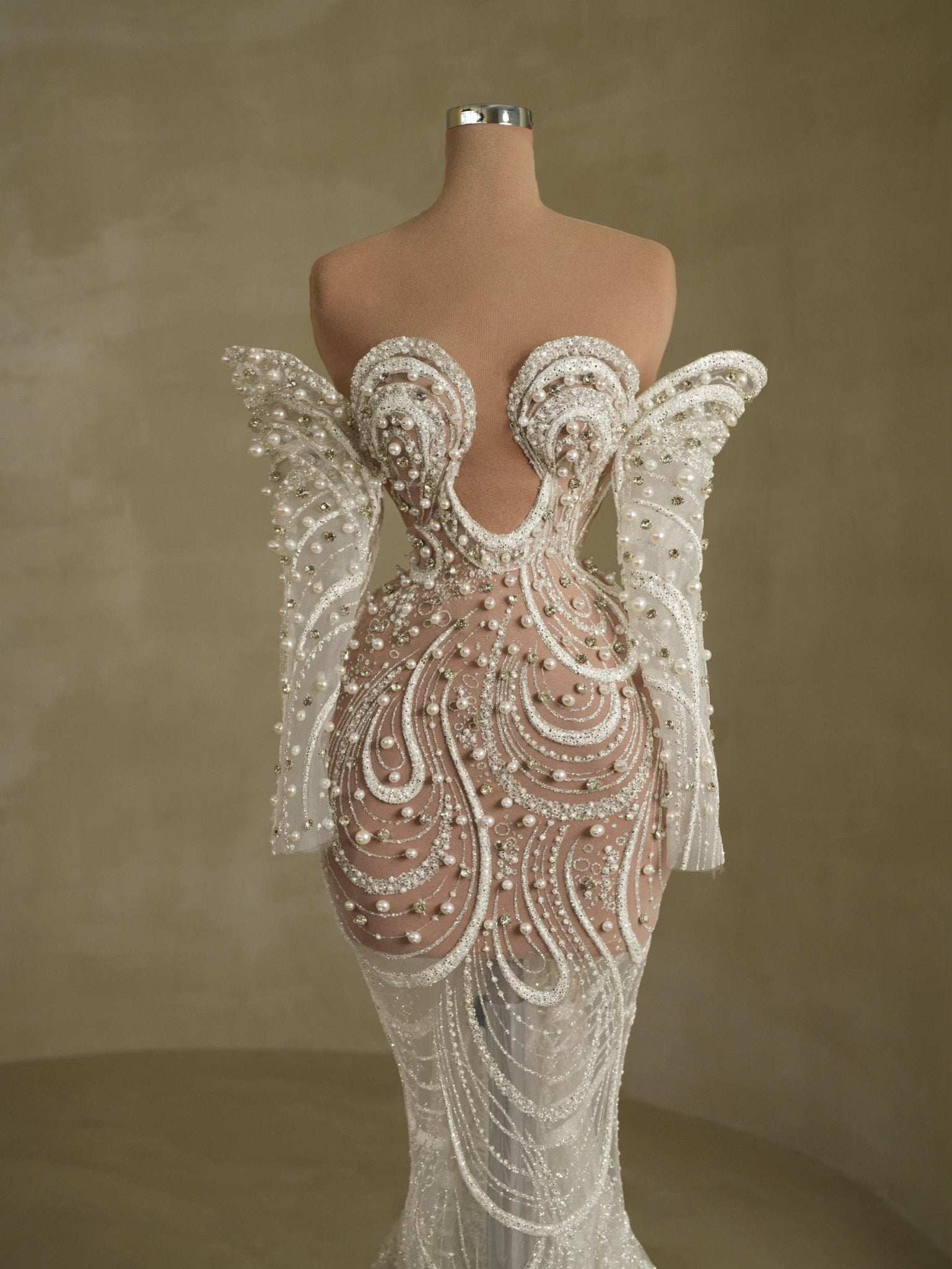 Elegant Off-Shoulder Bridal Gown