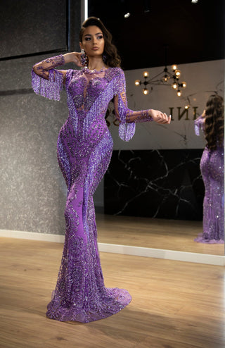 BeadsCrystalsLight PurpleWomen - Blini Fashion House