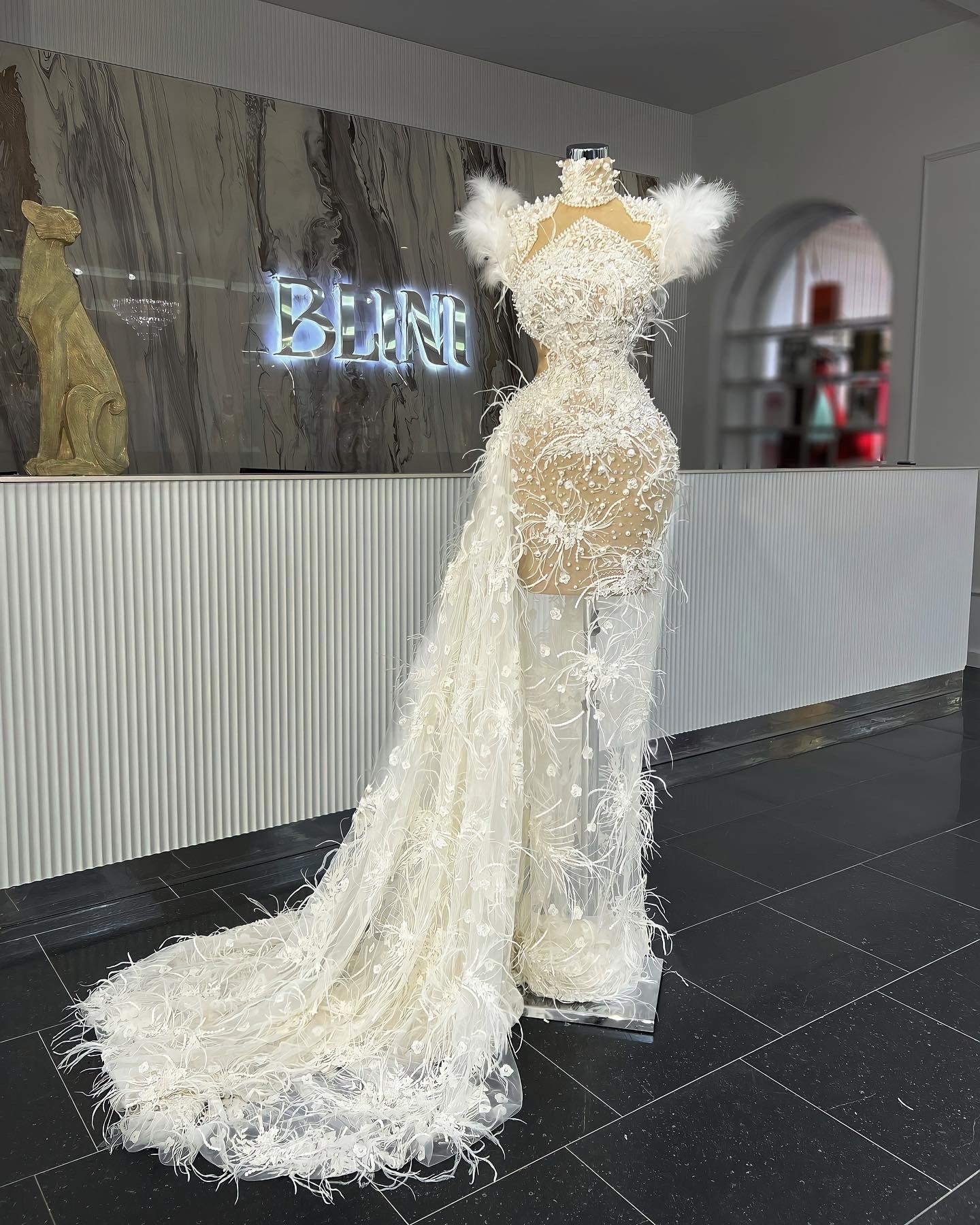 BridalCrystalsFeathersWomen - Blini Fashion House