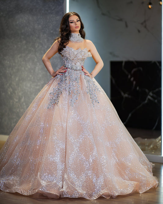 Rozina Sleeveless Gwon with Sparkle