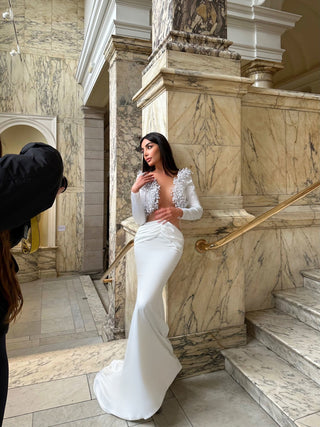 Captivating photo of Shirin in Blini's Bridal Dress