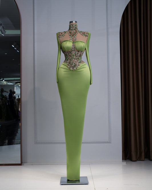 BeadsCrystalsGreenWomen - Blini Fashion House