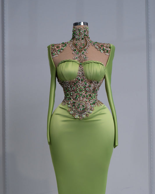 BeadsCrystalsGreenWomen - Blini Fashion House