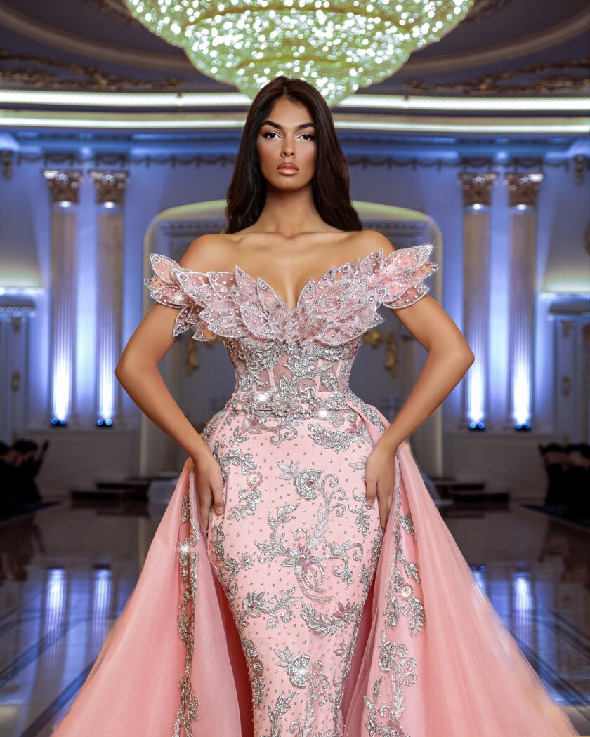 Long DressLong SleevesOff ShoulderWomen - Blini Fashion House