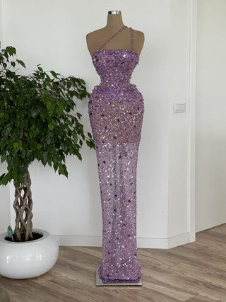 GownLight PurpleLong DressWomen - Blini Fashion House