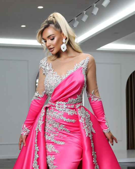 BeadsLong DressLong SleevesWomen - Blini Fashion House